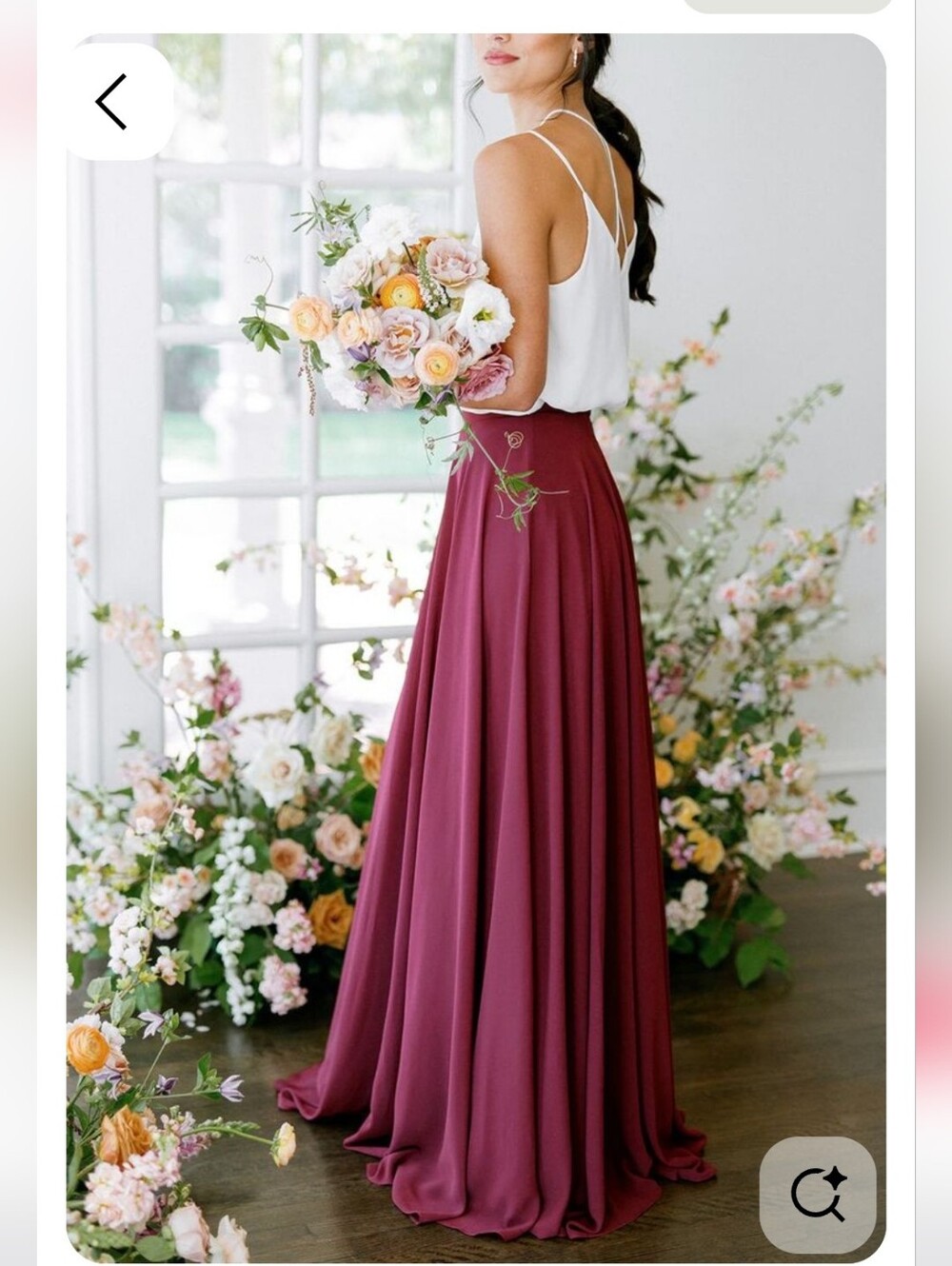 Revelry Maxi Skirt in Burgundy Wine